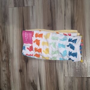 Isaac Mizrahi Multicolor Bunny Print Towel